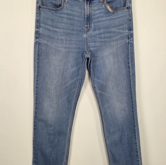 OLD NAVY The Power Jean A.K.A. The Perfect Straight Raw-Edge Ankle Girls Size 12 - Picture 2 of 7